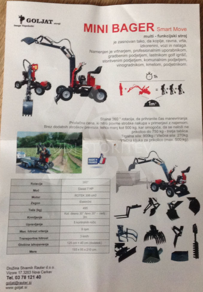 Popravilo in servis gradbene mehanizacije Robert Mali