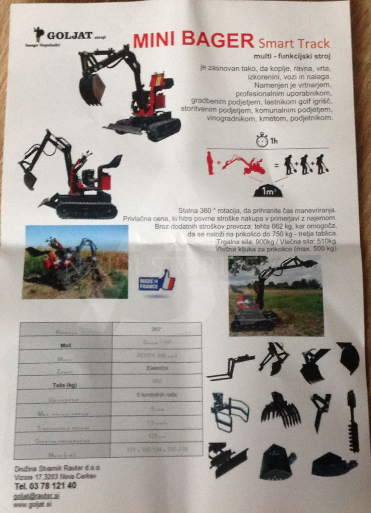 Popravilo in servis gradbene mehanizacije Robert Mali